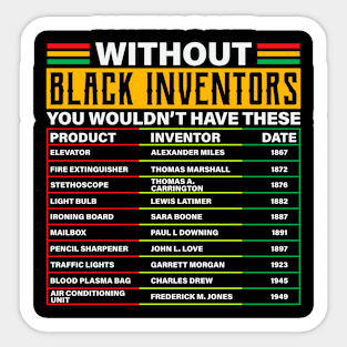 Black Inventors Sticker